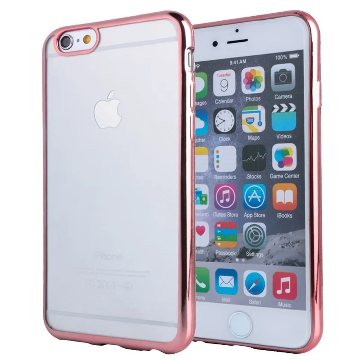 Силиконовый Rose Gold чехол для iPhone 6/6S