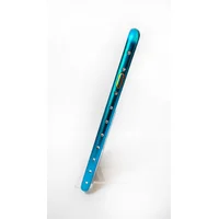 Алюминиевый ультратонкий голубой бампер со стразами для iPhone 6/6S