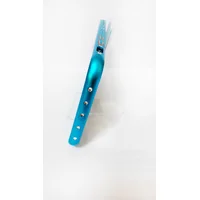 Алюминиевый ультратонкий голубой бампер со стразами для iPhone 6/6S