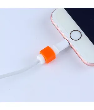 Защита оранжевая для USB кабеля iPhone Защита оранжевая для USB кабеля iPhone