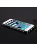 Алюминиевый черный бампер со стразами для iPhone 6/6S