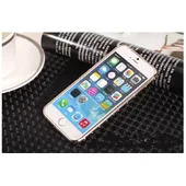 Алюминиевый ультратонкий золотой бампер со стразами для iPhone 6/6S
