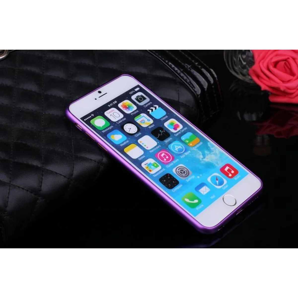 Алюминиевый фиолетовый бампер для iPhone 6/6S