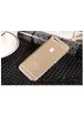 Алюминиевый ультратонкий золотой бампер со стразами для iPhone 6/6S