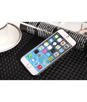 Алюминиевый ультратонкий черный бампер со стразами для iPhone 6/6S