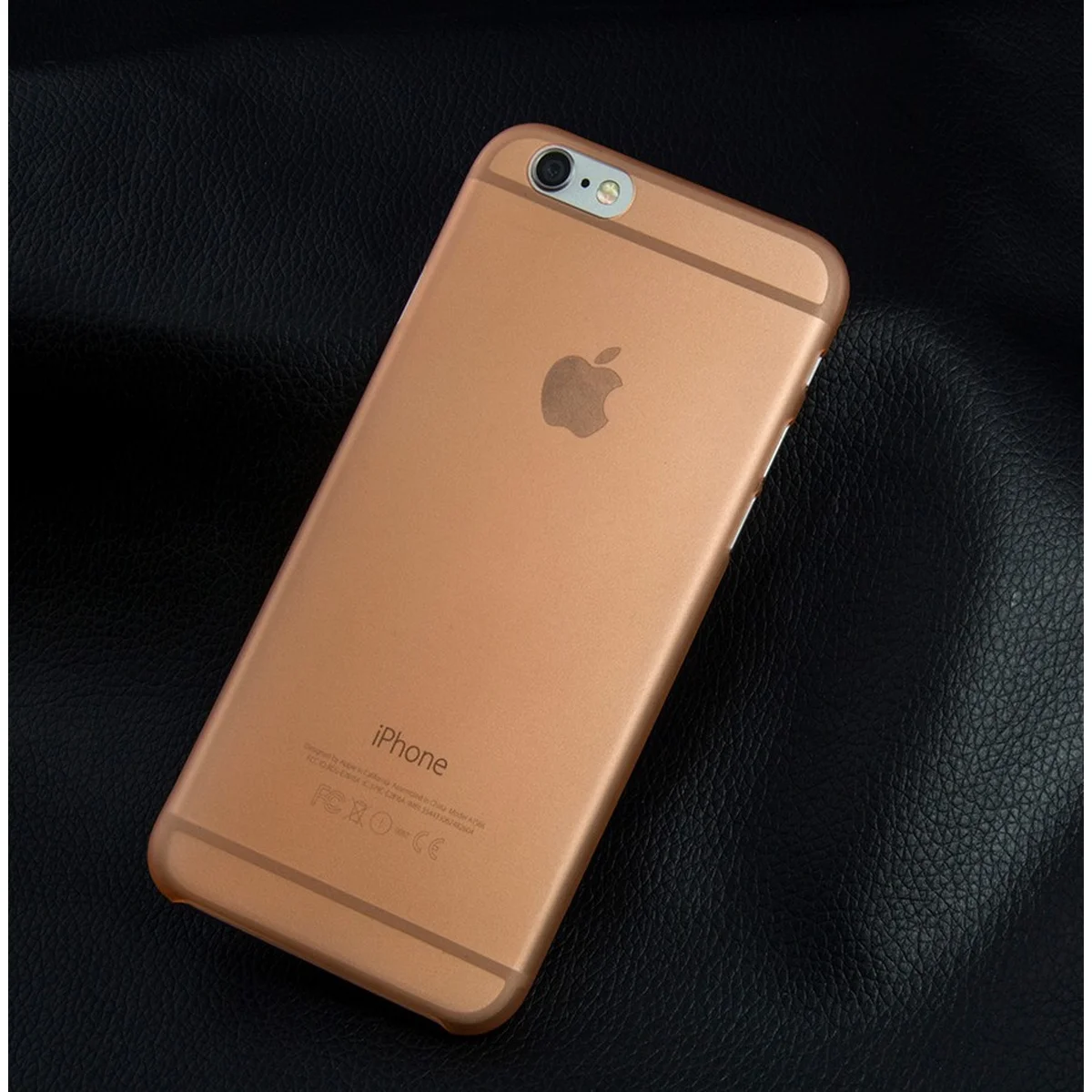 Ультратонкий чехол "Ultrathin 0.3mm" оранжевый для iPhone 6 Plus/6S Plus