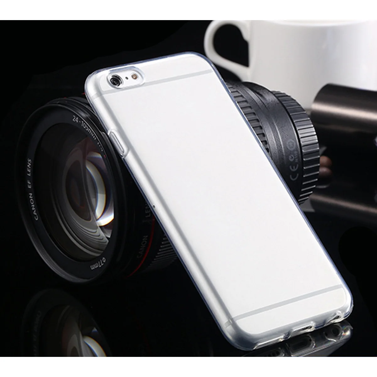 Ультратонкий силиконовый чехол прозрачный для iPhone 6/6S