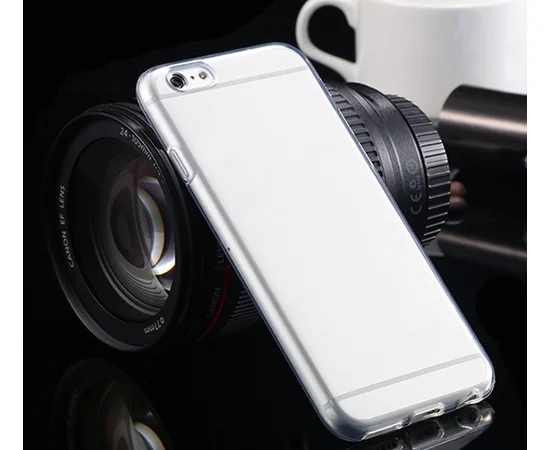 Ультратонкий силіконовий чохол прозорий для iPhone 6 / 6S