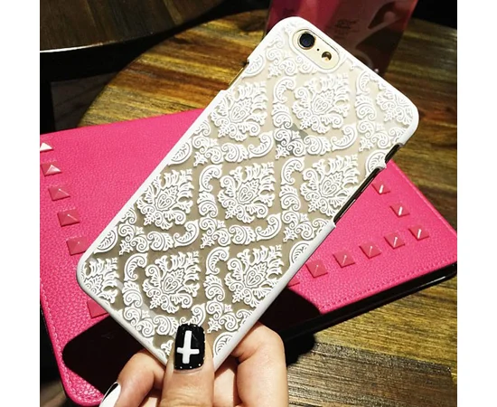 Пластиковый белый чехол "Винтаж" для iPhone 6/6S