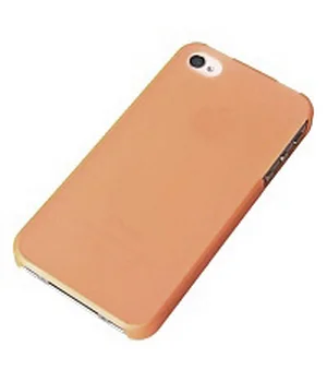 Ультратонкий чехол "Ultrathin 0.3mm" оранжевый для iPhone 4/4S