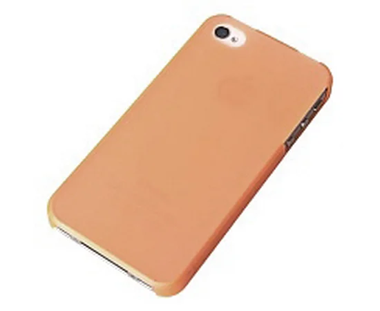 Ультратонкий чехол "Ultrathin 0.3mm" оранжевый для iPhone 4/4S