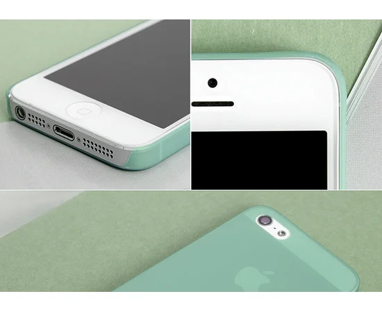 Ультратонкий чохол "Ultrathin 0.3mm" зелений для iPhone 4 / 4S