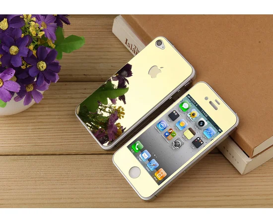 Переднє + заднє золоте скло для iPhone 4 / 4S