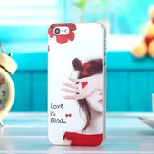 Чехол "Love is blind" пластиковый для iPhone 4/4S