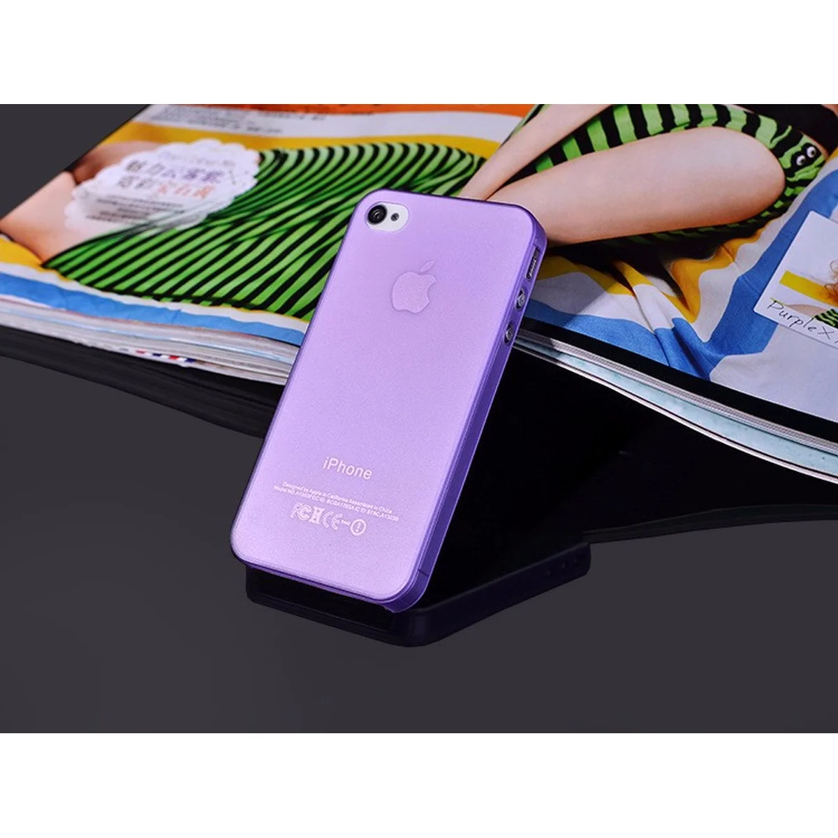 Ультратонкий чохол "Ultrathin 0.3mm" фіолетовий для iPhone 4 / 4S