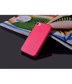 Ультратонкий чохол "Ultrathin 0.3mm" червоний для iPhone 4 / 4S