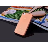 Ультратонкий чохол "Ultrathin 0.3mm" помаранчевий для iPhone 4 / 4S