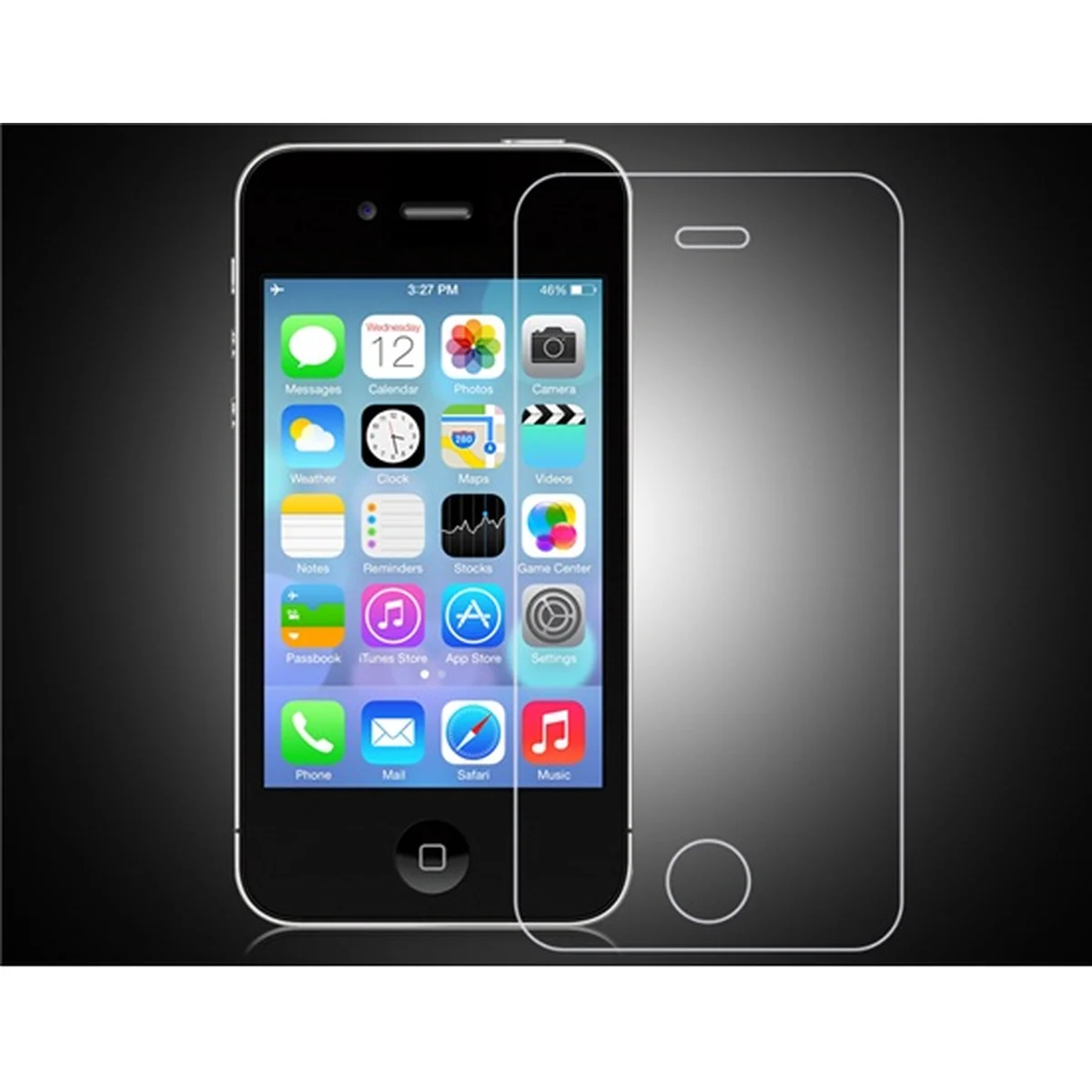 Переднее прозрачное стекло REMAX PLUS для iPhone 4/4S