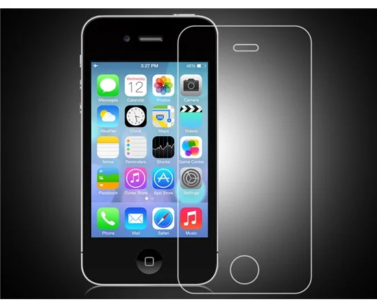 Переднее+заднее прозрачное стекло REMAX PLUS для iPhone 4/4S