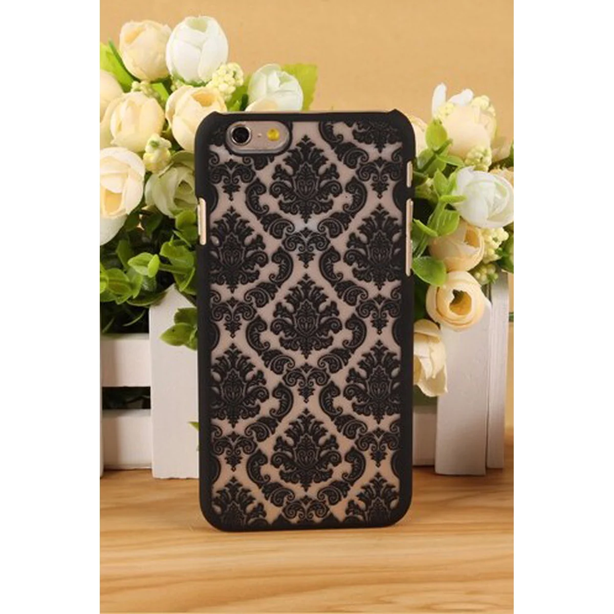 Чехол "Винтаж" пластиковый для iPhone 6 Plus/6S Plus черный