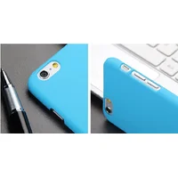 Чехол "Soft touch" пластиковый для iPhone 6 Plus/6S Plus бирюзовый