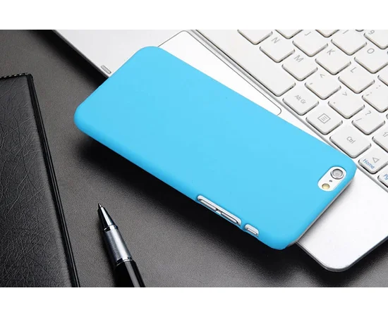 Чехол "Soft touch" пластиковый для iPhone 6 Plus/6S Plus бирюзовый