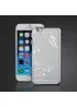 Чохол "Метелик" пластиковий для iPhone 6 Plus / 6S Plus срібний зі стразами