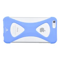 Силіконовий бампер soft touch "Metal Storm" блакитний для iPhone 6 Plus / 6S Plus