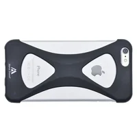 Силиконовый бампер soft touch "Metal Storm" черный для iPhone 6 Plus/6S Plus