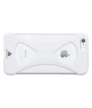 Силіконовий бампер soft touch "Metal Storm" білий для iPhone 6 Plus / 6S Plus