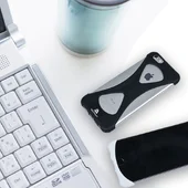 Силиконовый бампер soft touch "Metal Storm" черный для iPhone 6 Plus/6S Plus
