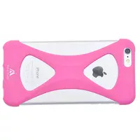 Силиконовый бампер soft touch "Metal Storm" розовый для iPhone 6 Plus/6S Plus