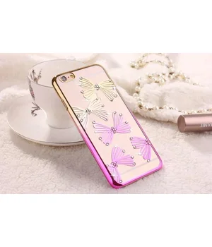 Чохол "Бантики" пластиковий для iPhone 6 Plus / 6S Plus зі стразами