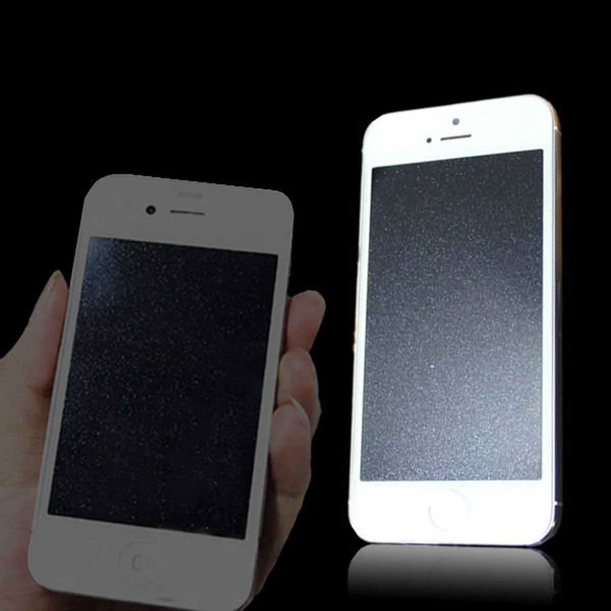 Комплект пленок (передняя+задняя часть) с блестками для iPhone 5/5S/SE