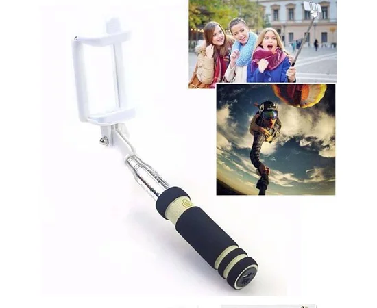 Компактний чорний монопод для "Селфі" 14-48 см