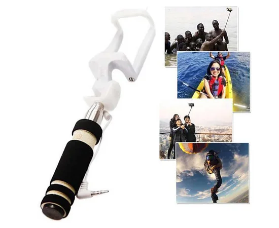 Компактний чорний монопод для "Селфі" 14-48 см