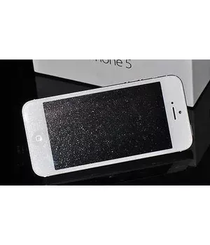 Комплект пленок (передняя+задняя часть) с блестками для iPhone 5/5S/SE Комплект пленок (передняя+задняя часть) с блестками для iPhone 5/5S/SE